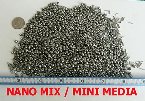 2 LIBBRE IN ACCIAIO INOX TUMBLING MEDIA GIOIELLIERE MINI-MIX 5 TAGLIE 3 FORME - Foto 1 di 3