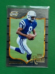 1996 Pinnacle Summit Football Silver Foil Parallel #174 Marvin Harrison RC - Picture 1 of 2