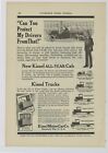 1917 Kissel Motor Cars Ad: Kissel Trucks Model Pics - Hartford, Wisconsin