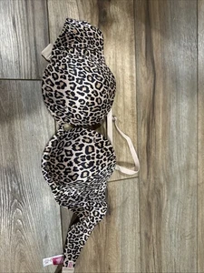 pink victoria secret BH Heartbreaker Multi-way Push Up 36b Cheetah  - Bild 1 von 6