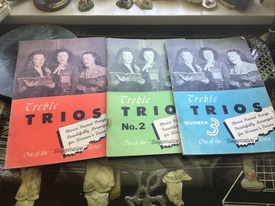 Libros de canciones evangélicas de la serie Singspiration volumen 1, 2 y 3 de Treble Trios de colección Foto 1 de 4