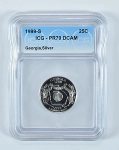 1999-S Washington State Quarter Georgia Silver PR70 DCAM ICG *0536 - Picture 1 of 5