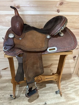 14.5” Texas Best by American Saddlery Barrel Racing Western Saddle Model 1178 - Image 1 of 4