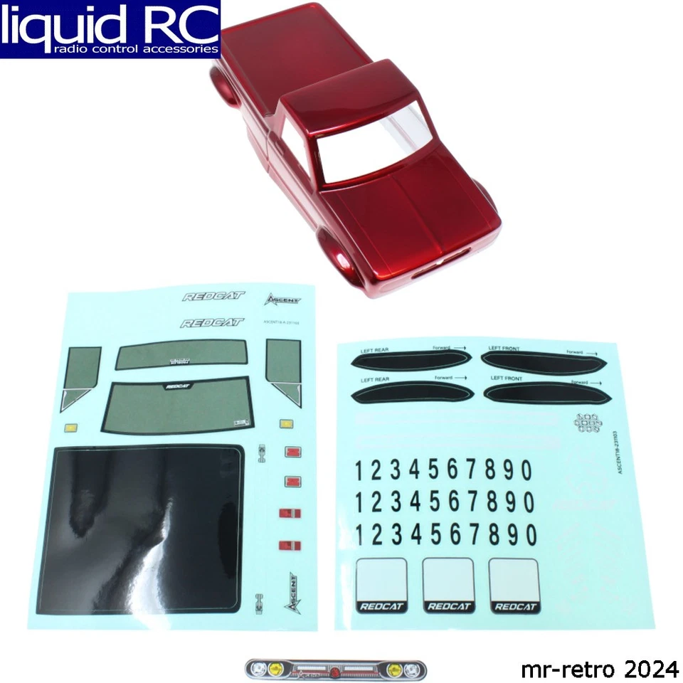 Redcat 29968 Ascent 18 Crawler Body (Red)(1pc) - Image 1 of 1