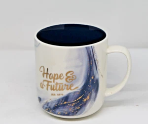 Christian Art Gifts-White w/Multi-Color Coffee Mug "Hope & A Future" Jer. 29:11 - Picture 1 of 7