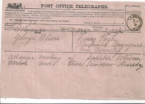 Post Office Telegraphs HOLYWELL TO OSWESTRY CIRCA 1978 MY REF 6408 - Foto 1 di 1