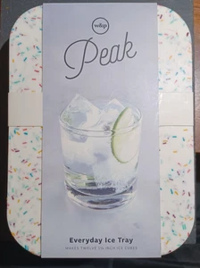 Peak Silicone Everyday Ice Tray mit Schutzdeckel Speckled White - NEU - JBOX-13 - Bild 1 von 2