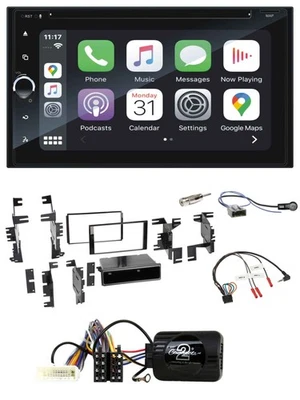 Blaupunkt DAB USB Bluetooth Lenkrad 2DIN TMC Navigation für Nissan Tiida Versa C - Bild 1 von 4
