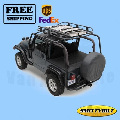 Baca Dire 1987-1995 t acero negro Smittybilt para Jeep Wrangler 87-95 Foto 1 de 3