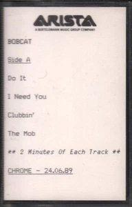Bobcat Do It cassette UK Tape To Tape 1989 cassette promo in company info sleeve - Picture 1 of 2
