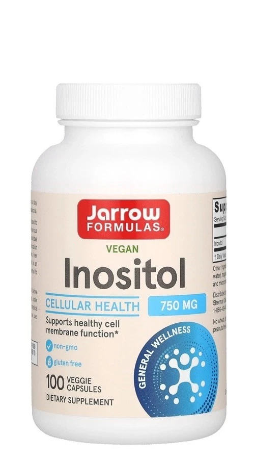 Vegan Inositol 750 mg, 100 Veggie Capsules - Image 1 of 1