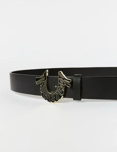 True Religion Herren Shoup Hufeisen Gürtel schwarz und gold Größe 36 - Bild 1 von 4