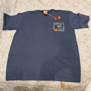 pirana joe t shirt Solid Tee Ocean Unisex Size L St Maarten. - Picture 1 of 6