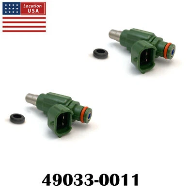 2Pcs Fuel Injectors 49033-0011 For Kawasaki Brute Force 750 Ninja 650 Teryx4 750 Foto 1 de 4