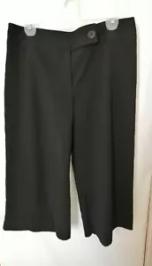 Vintage Damenhose schwarz Größe 10 kurz Stretch hergestellt in den USA - Bild 1 von 2