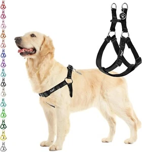 No Pull Dog Harness Soft Adjustable Basic Nylon Step in Puppy Vest Outdoor Walki - Picture 1 of 3