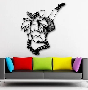 Wall Sticker Vinyl Decal Teen Girl Oriental Anime Manga Schoolgirl (ig552) - Picture 1 of 3