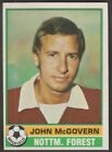 TOPPS-FOOTBALL (RED BACK 1977)-#141- NOTTINGHAM FOREST - JOHN MCGOVERN