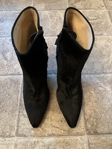 Manolo Blahnik Pony Hair Ankle Boots - Picture 1 of 7