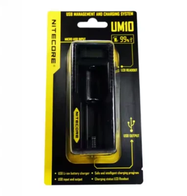 Nitecore UM10 Micro USB Powered LCD Intelligent Li-ion Battery Charger - Image 1 of 4