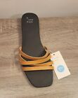 Woman?S Joan Brown Strappy Side Sandals Tan By A New Day