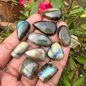 Piedras Preciosas Naturales Labradorita 150 Ct - Lote Forma Mixta con Fuego y Certificación - Imagen 1 de 8
