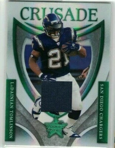 LaDAINIAN TOMLINSON 2007 LEAF ROOKIES & STARS CRUSADE GAME USED JERSEY#/250 - Picture 1 of 1
