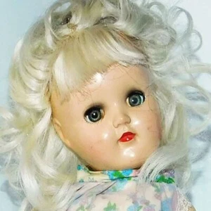 Hermosa muñeca "Toni" ideal de colección de 14" 1949 con cabello rubio P-90 - Imagen 1 de 16