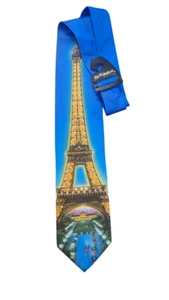 Paris Eiffel Tower Necktie by Ralph Marlin 2053 - Picture 1 of 1