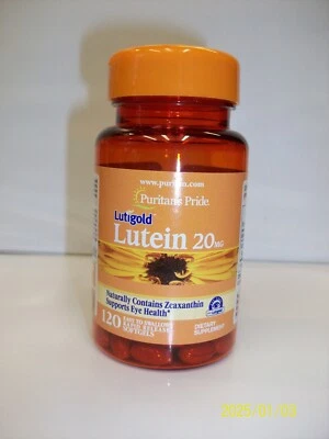 Luteína 20 mg con zeaxantina 120 cápsulas blandas apoya la salud ocular Foto 1 de 3