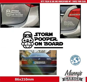 Storm pooper on Board, Baby on Board - JUNGS Aufkleber Sticker Star Wars trooper - Bild 1 von 11