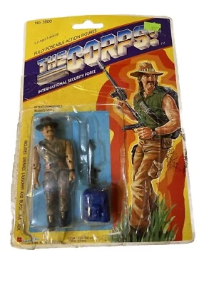 Figura de acción The Corps Croc lanzagranadas cuchillo Bowie 3,75" GI Joe como de colección Foto 1 de 4