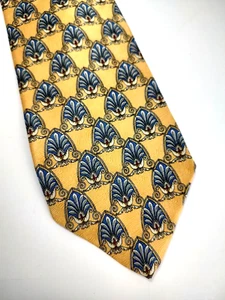 Robert Talbott Studio Men's Tie 100% Silk Necktie USA Designer Gold - Picture 1 of 6