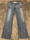 Rock & Republic Womens Jeans Size 29 Siouxsie Flared Leg Distressed