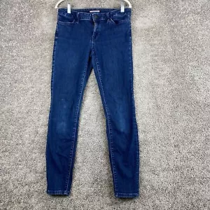 Tommy Hilfiger Skinny Denim Jeans Women's Size 8 Blue Low Rise Dark Wash - Picture 1 of 10