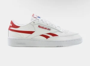 Reebok Club C Revenge Herren Größe 13 Schuh weiß rot sportlich Trainer Sneaker - Bild 1 von 9