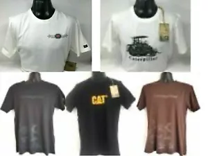 Herren Katze Raupe Arbeits-T-Shirt kurzärmelig 100 % Baumwolle Rundhalsausschnitt schwarz - Bild 1 von 22