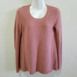 Madewell Pullover Riverside Struktur Rosa Supersoft Garn Strick Elliptischer Saum XS - Bild 1 von 12