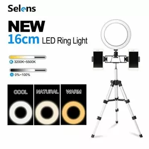 16CM LED Ring Light Tripod Mini Makeup Flexible Arm Selfie Beauty Youtube Video - Picture 1 of 9