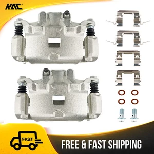 Pair Front Brake Calipers w/ Bracket & Hardware For 02-06 Nissan Altima 19B2690 - Picture 1 of 15