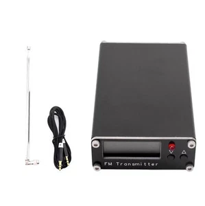 New FM-D5W2 5V 0.5W FM Transmitter 76-108MHz LCD Display Stereo Audio w/ Antenna - Zdjęcie 1 z 11
