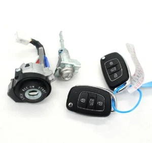 Car Door Lock Cylinder Key Ignition Start BARREL For Hyundai Elantra 2015-2020 - Foto 1 di 13