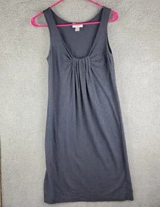Vestido LOFT Ann Taylor Talla Pequeña Gris Sin Mangas Cuello Acanalado - Imagen 1 de 10