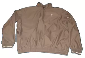 Ashworth Jacket Mens XLarge BROOKSTONE GOLF Golf Khaki Windbreaker XL - Picture 1 of 11