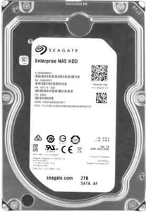 ST2000VN0001 2TB 7.2K 128MB SATA III 3.5' Hard Drive Seagate Enterprise NAS HDD - Afbeelding 1 van 1