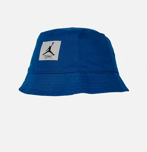 Nike Air Jordan Youth Flight Deep Royal Blue Jumpman Bucket Hat Kids 9A0699 U41 - Picture 1 of 8
