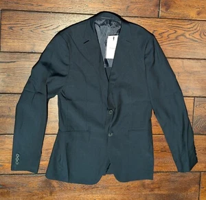 Theory Men's Clinton O Navy Multi Summer Grid Wool Blend Blazer Size 36 - NWT - Picture 1 of 19