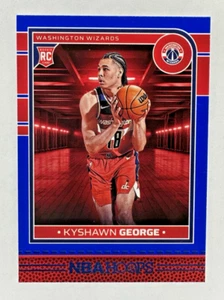 Aros Panini NBA Kyshawn George RC 2024-25 azul novato #254 Wizards - Imagen 1 de 2