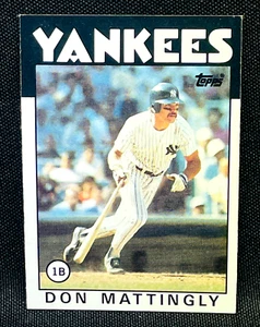 1986 Topps Baseball - DON MATTINGLY #180 - NEW YORK YANKEES - Picture 1 of 2