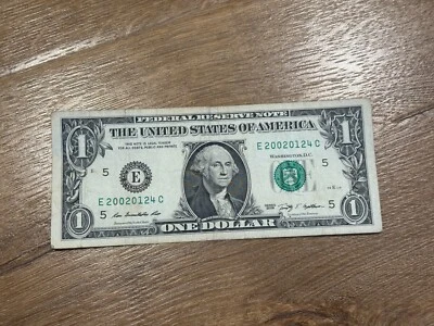 2009 $1 Dollar Birthday Bill Note 20020124 - Jan 24, 2002 Circulated Condition - Image 1 of 2